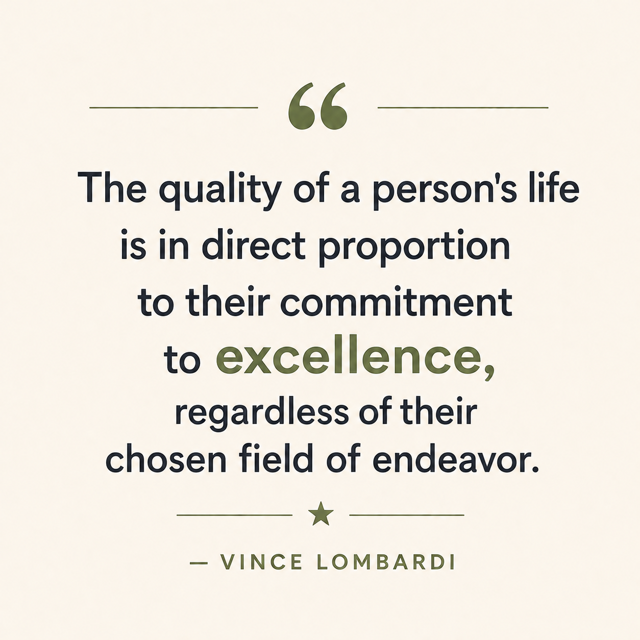 How a commitment to excellence leads to long-term success